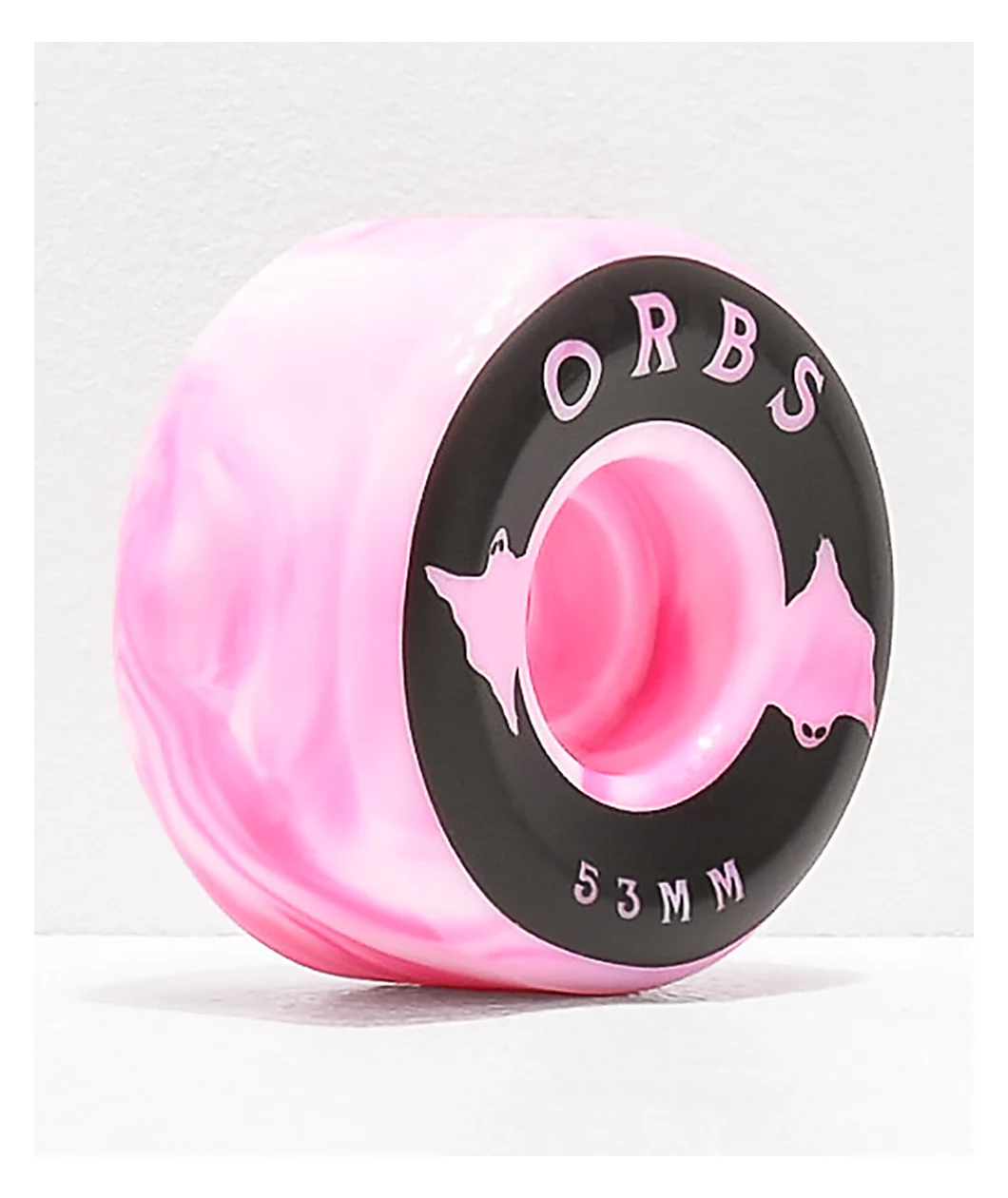 Orbs Specters Pink Swirl 99a 53mm Skateboard Wheels - People Skate and Snowboard
