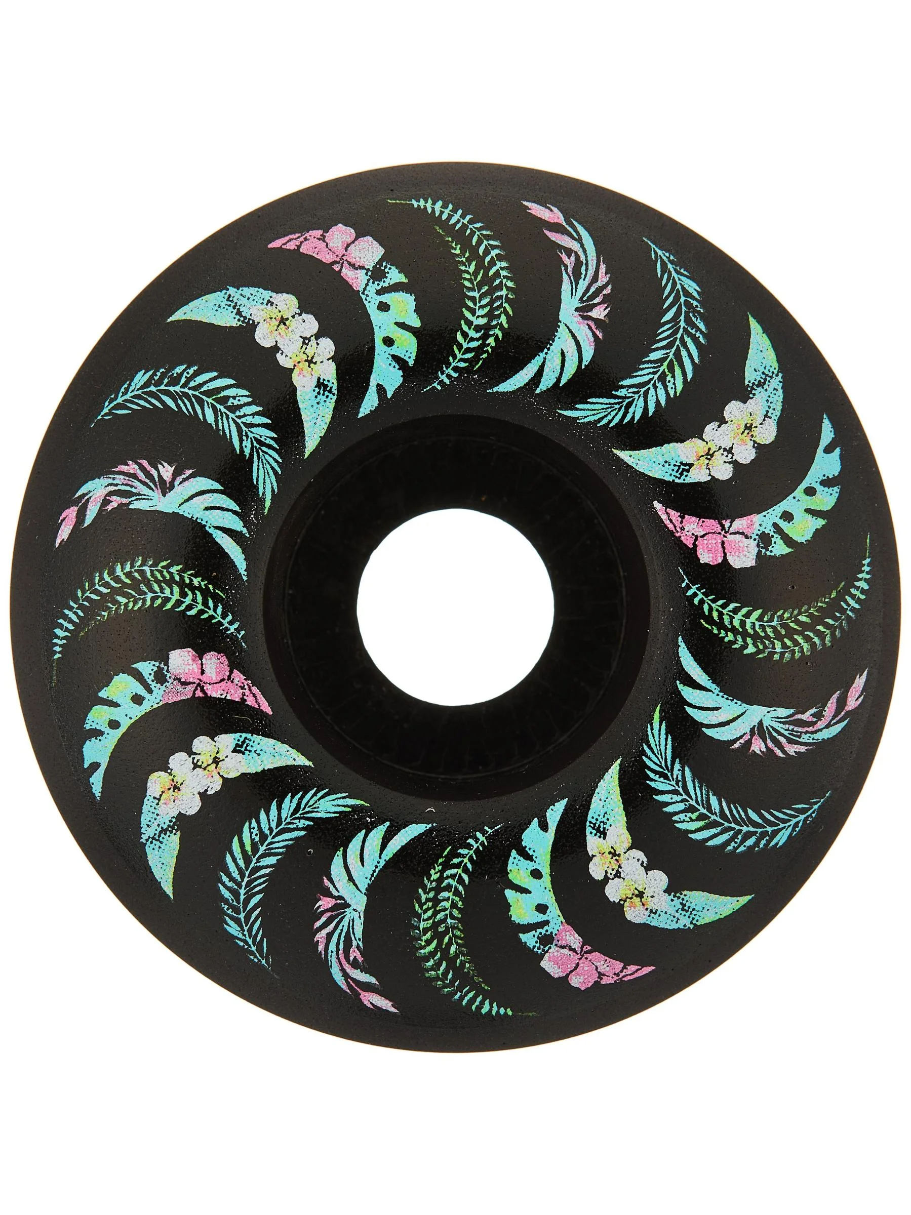 Spitfire Formula Four Floral Classic 99a 55mm Black Skateboard Wheels - People Skate and Snowboard