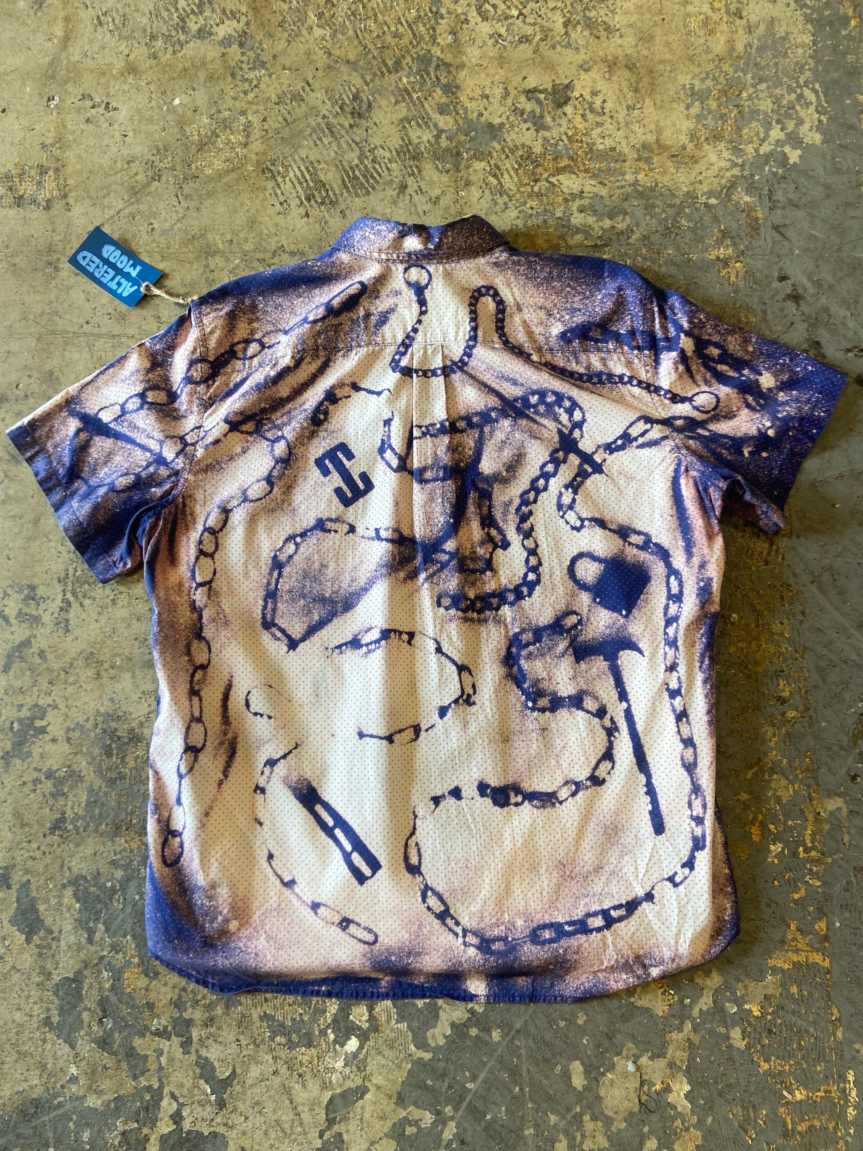 Altered Mood Scales Short Sleeve Button Up Xlarge - People Skate and Snowboard