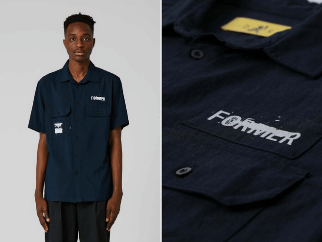 Former Scratched Short Sleeve Work Shirt - People Skate and Snowboard