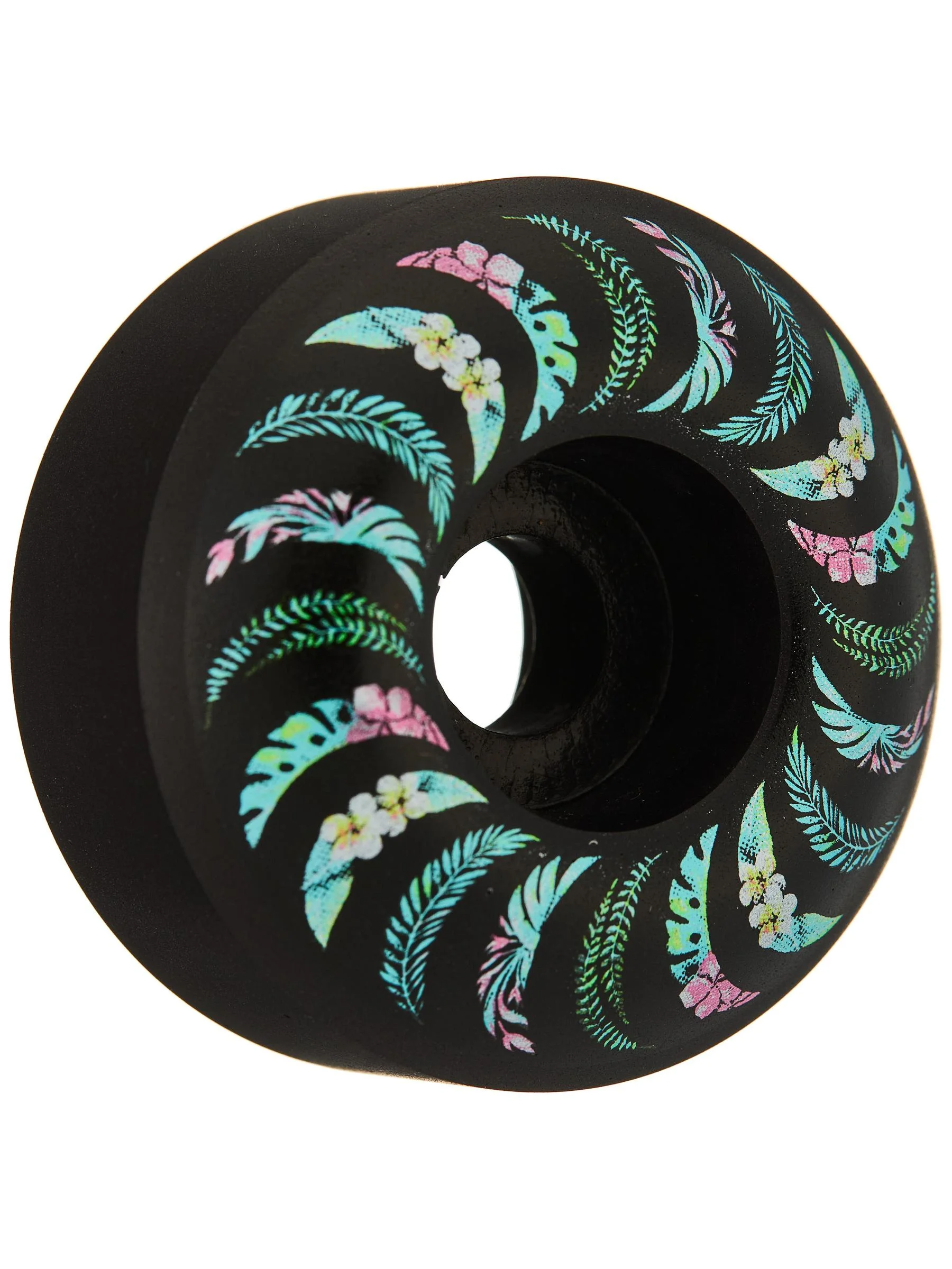 Spitfire Formula Four Floral Classic 99a 55mm Black Skateboard Wheels - People Skate and Snowboard