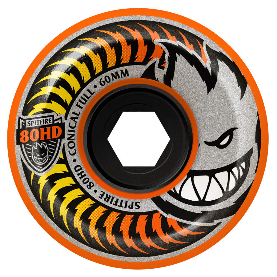 Spitfire 80HD Fade Orange Conical Full Wheels 55mm - People Skate and Snowboard