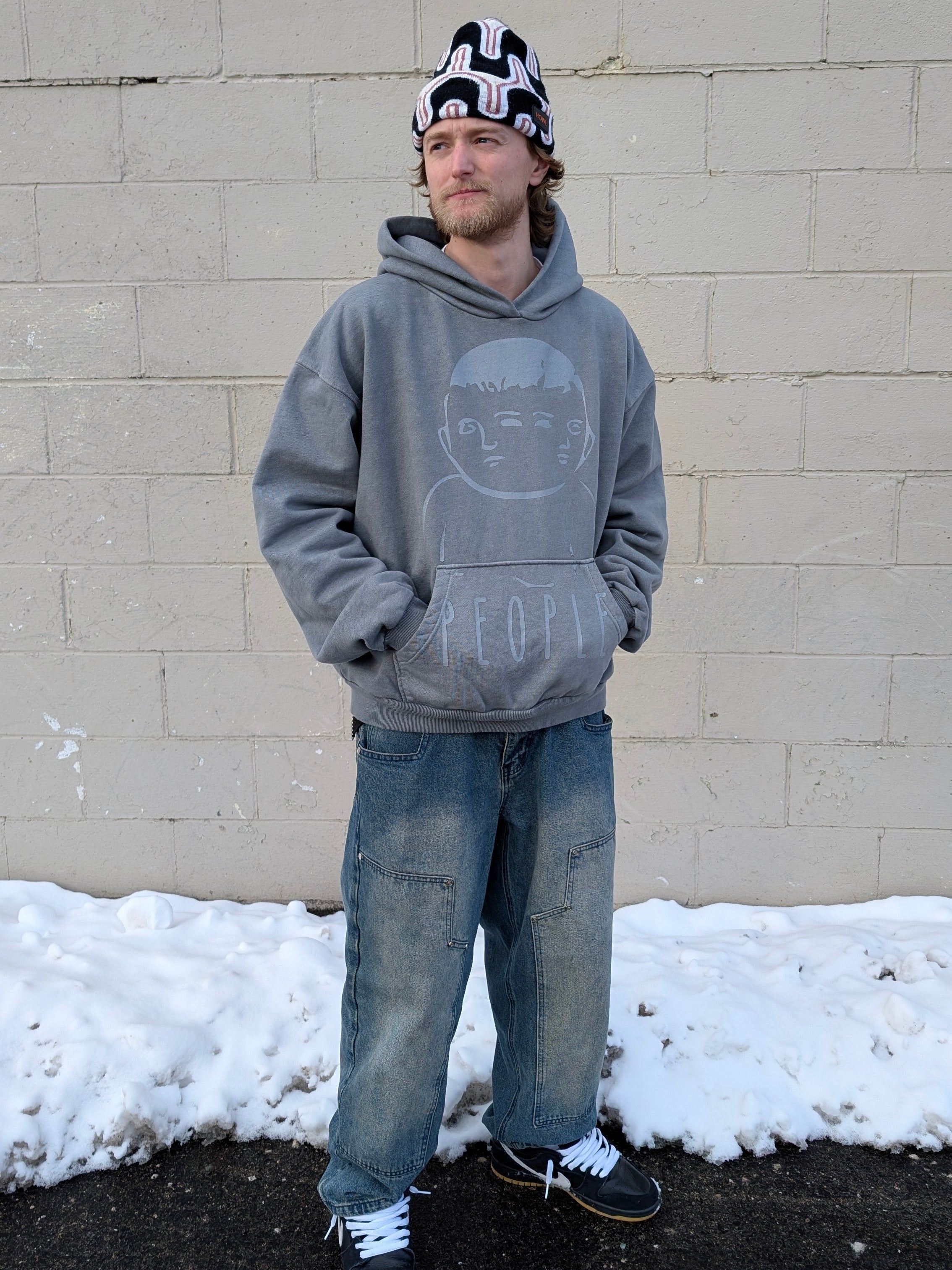 People Two Face Hoodie - People Skate and Snowboard
