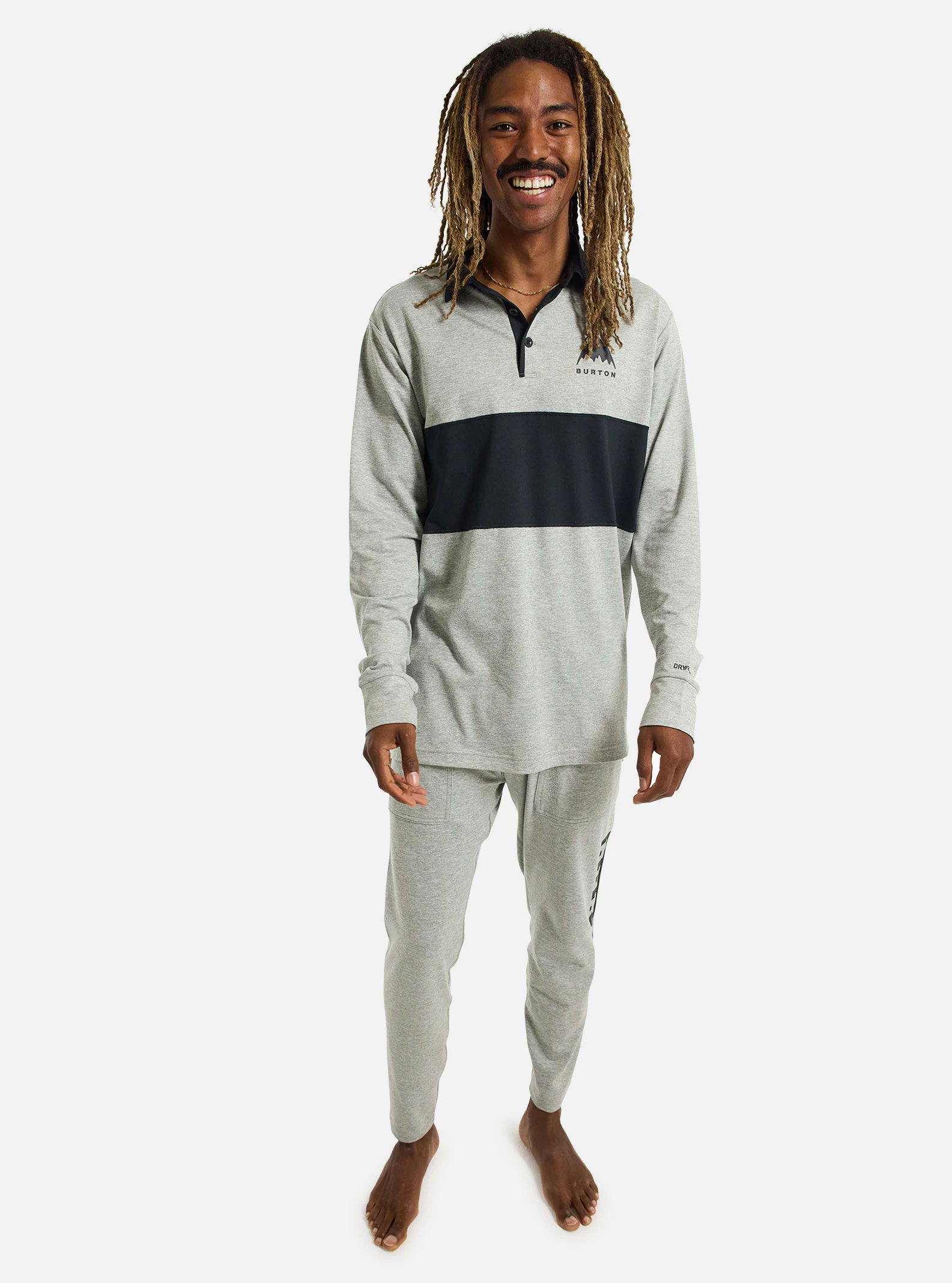 Burton Midweight Base Layer Rugby Shirt - People Skate and Snowboard