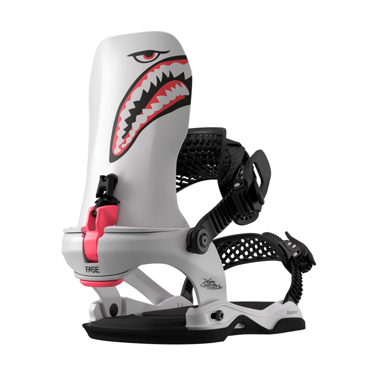 Bataleon Blaster Pro AW FASE snowboard bindings for men in Tor Gray, featuring durable hardgoods construction and adjustable straps.
