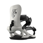 Bataleon Ghost FASE snowboard bindings for men in bone white, featuring durable hardgoods construction and adjustable straps.