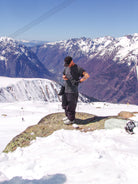 Bataleon Salsa Double BOA snowboard boots for men in gray sunset color, featuring a sturdy design for snowboarding.