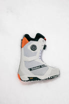 Men's Bataleon Salsa Double BOA snowboard boots in gray sunset color, designed for snowboarding with secure fit and durable construction.