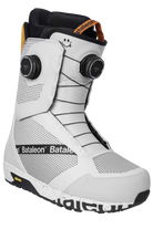 Men's Bataleon Salsa Double BOA snowboard boots in gray sunset with secure lacing, designed for snowboarding performance and comfort.
