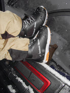 Black Bataleon Salsa Lace Snowboard Boots for men, featuring sturdy design and lacing system, ideal for snowboarding adventures.
