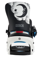 Burton 50th Lexa X women's snowboard bindings in black, featuring adjustable straps and high-back support, designed for all-mountain riding.
