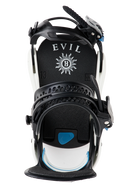 Burton 50th Lexa X women's snowboard bindings in black with adjustable straps and high-back support, designed for twin snowboarding.