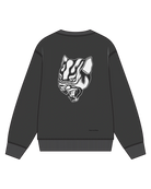Black Bataleon 2027 crewneck sweatshirt for men, soft and comfortable snow layering sweatshirt with back view.