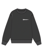 Black Bataleon 2027 crewneck sweatshirt for men, made of soft layered fabric, front view showing classic design and logo.