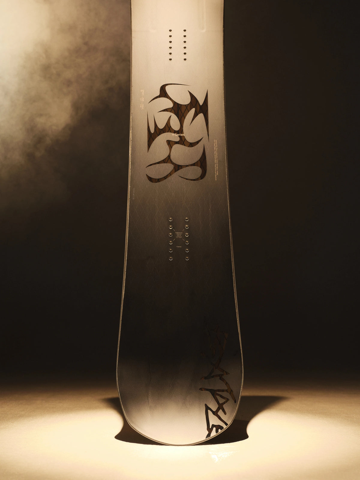 2027 Bataleon Evil Twin+ snowboard for men, showcasing its twin shape and stylish design on a lifestyle background.