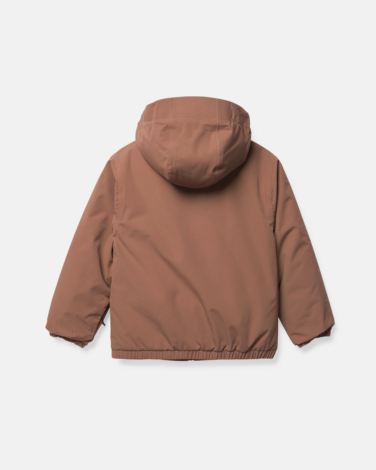 Volcom Kids' Chaos insulated snow jacket in desert taupe, front view