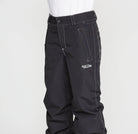 Volcom Kids' Chaos insulated snow pants in black, side pocket detail