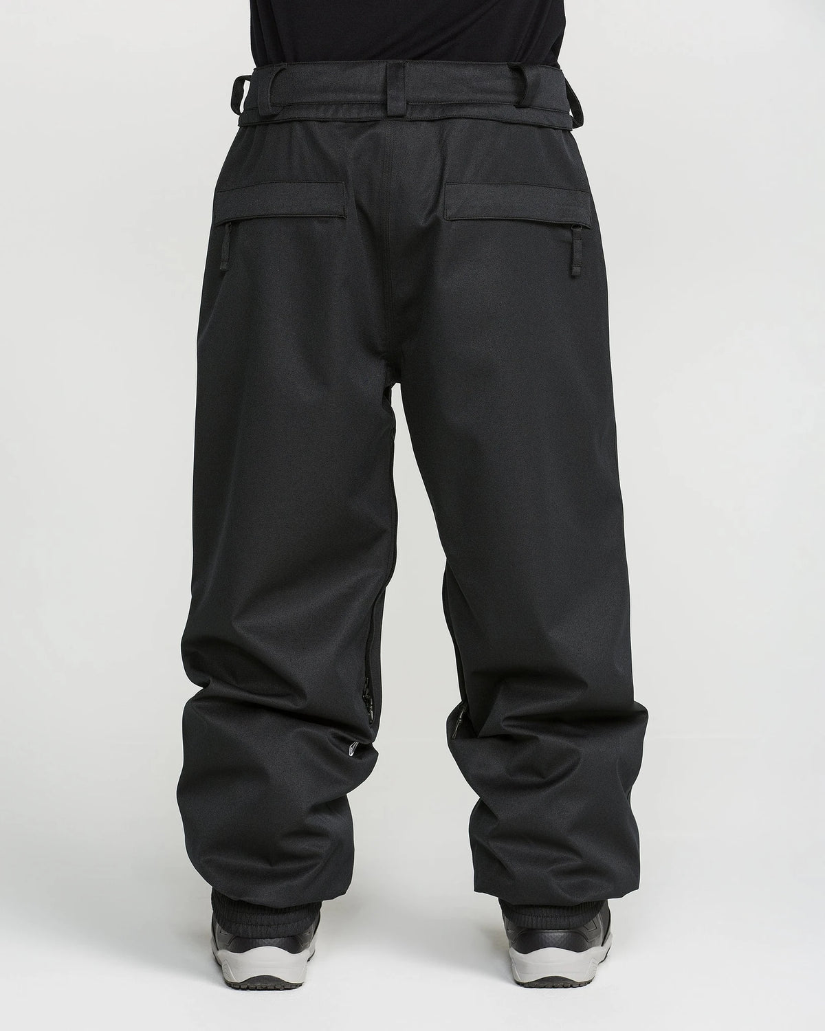 Volcom Men's Arthur 20K snow pants in black, side view