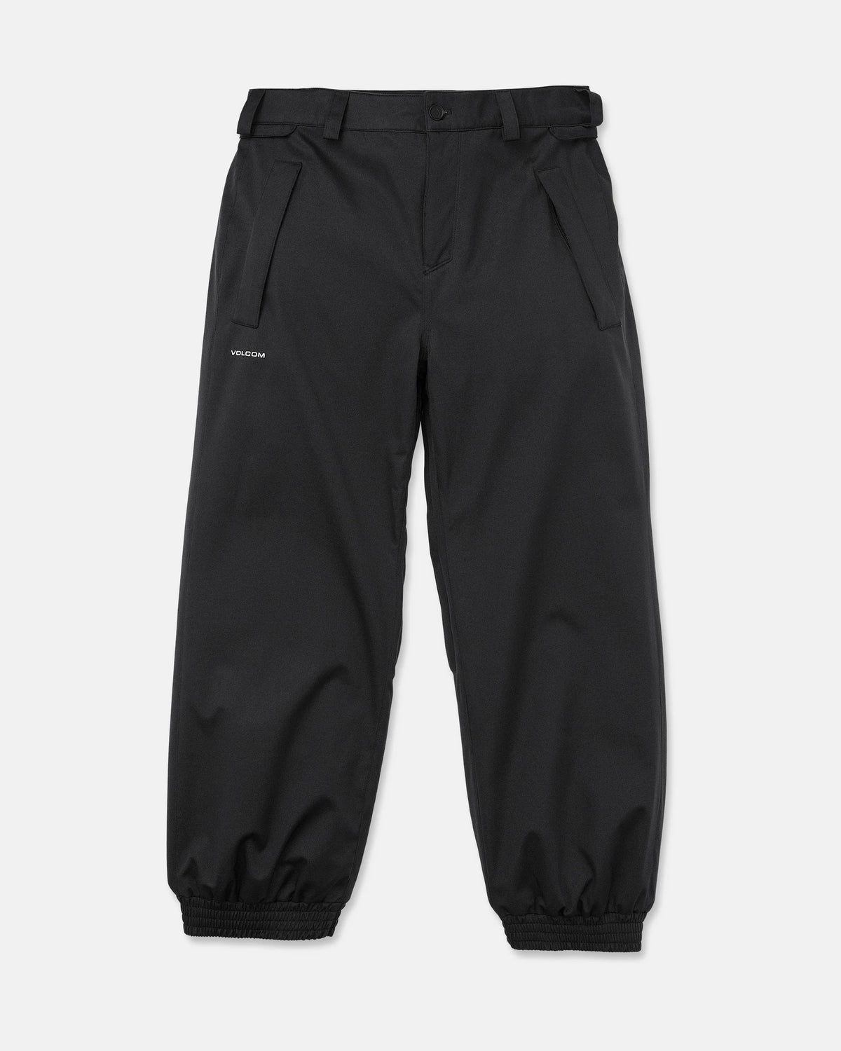Volcom men's Arthur 20K snow pants in black, waterproof winter ski pants view
