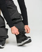 2027 Volcom men's Lapper snow pants in black, side view