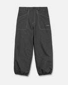 Volcom Men's Lapper snow pants in black, front viewાયર