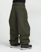 2027 Volcom men's Lapper snow pants in dark green, view 03