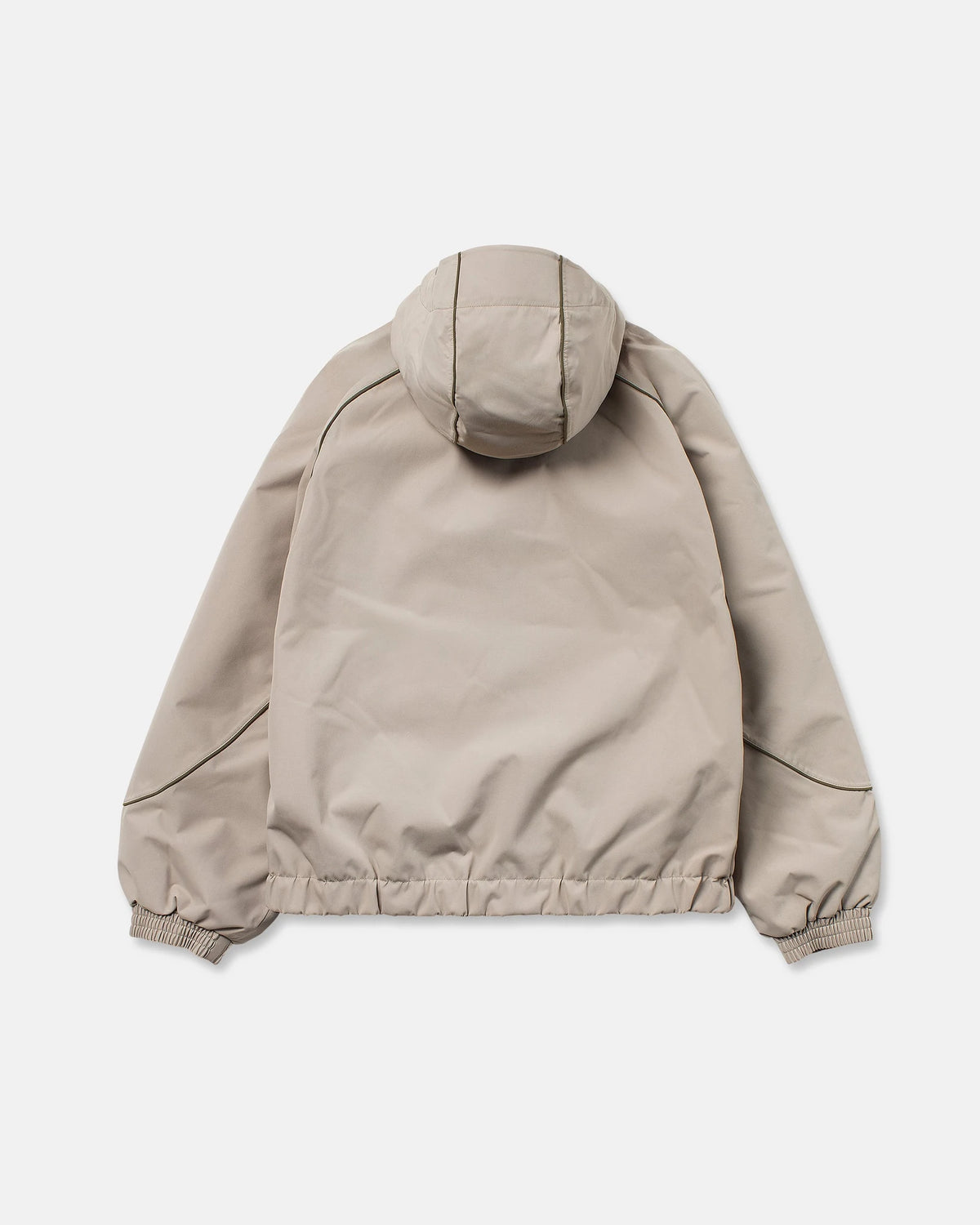 Volcom Unisex Liftline 20K snow jacket in khaki, front view with hood and zip pockets