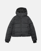 Volcom women's Avalon Puff snow jacket in black, insulated winter jacket view