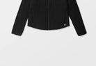 Volcom Women's Evergreen insulated jacket in black, full-zip hem detail