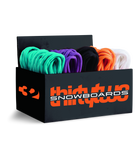 ThirtyTwo replacement snowboard boot laces pair in assorted colors displayed in a box