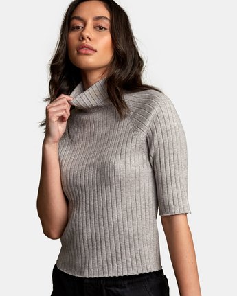 RVCA Women's Believer Ribbed Sweater - People Skate and Snowboard