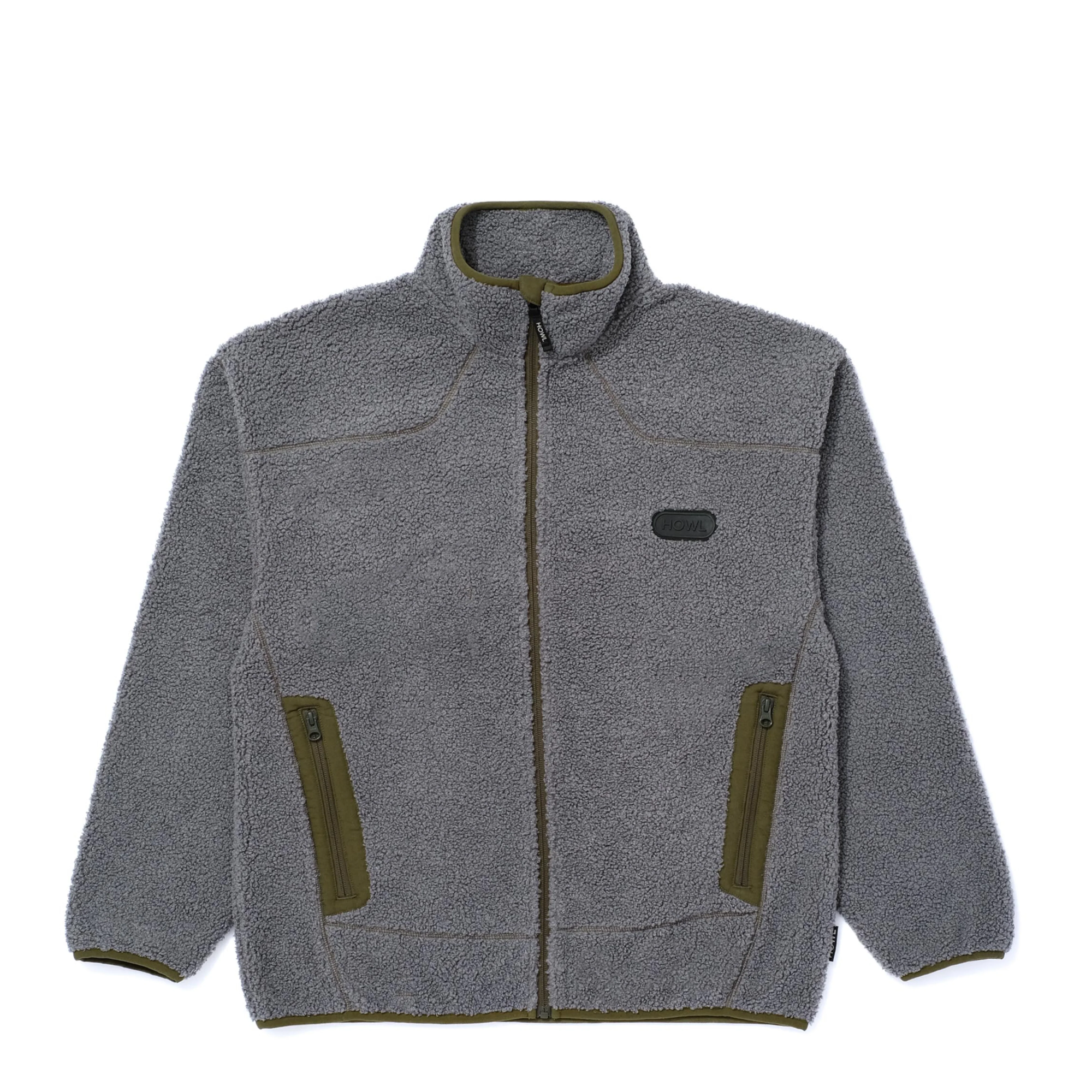 Howl Supply Textured Zip Up Fleece Jacket - People Skate and Snowboard