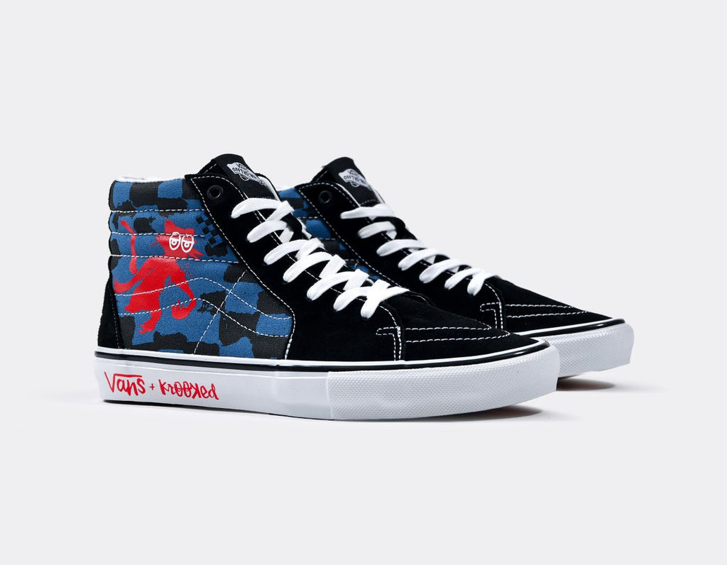 Vans X Krooked Sk8-Hi Skate Shoes - People Skate and Snowboard