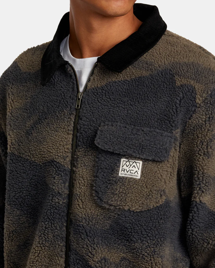 RVCA Walker Sherpa Jacket size small | People Skate and