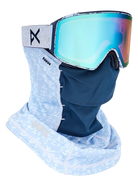 Anon Encounters with Lucas Beaufort M4 Snow Goggles with LB Midnight Gus facemask for snowboarding protection and style.