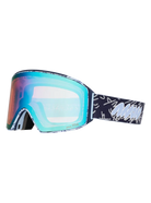 Anon Encounters with Lucas Beaufort M4 Snow Goggles in LB Midnight Gus color, featuring side view with adjustable strap and tinted lenses.