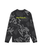 Black Bataleon Athlete long-sleeve snowboarding shirt for men, front view showing soft, comfortable layered snow sport apparel.
