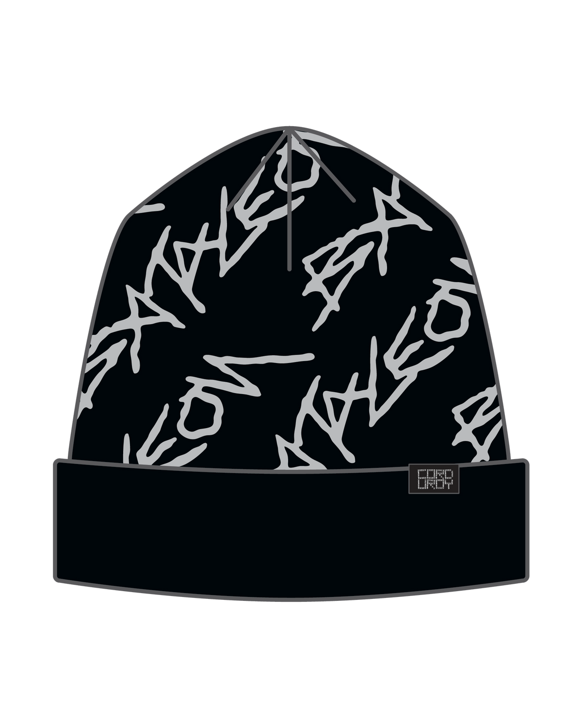 Black Bataleon Promo beanie hat with folded brim, casual winter accessory, made by Bataleon for outdoor and skate style.