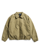 Men's Burton AG Dirtshift Jacket in beige, a softshell snow jacket with a hood and front pockets, designed for outdoor winter wear.