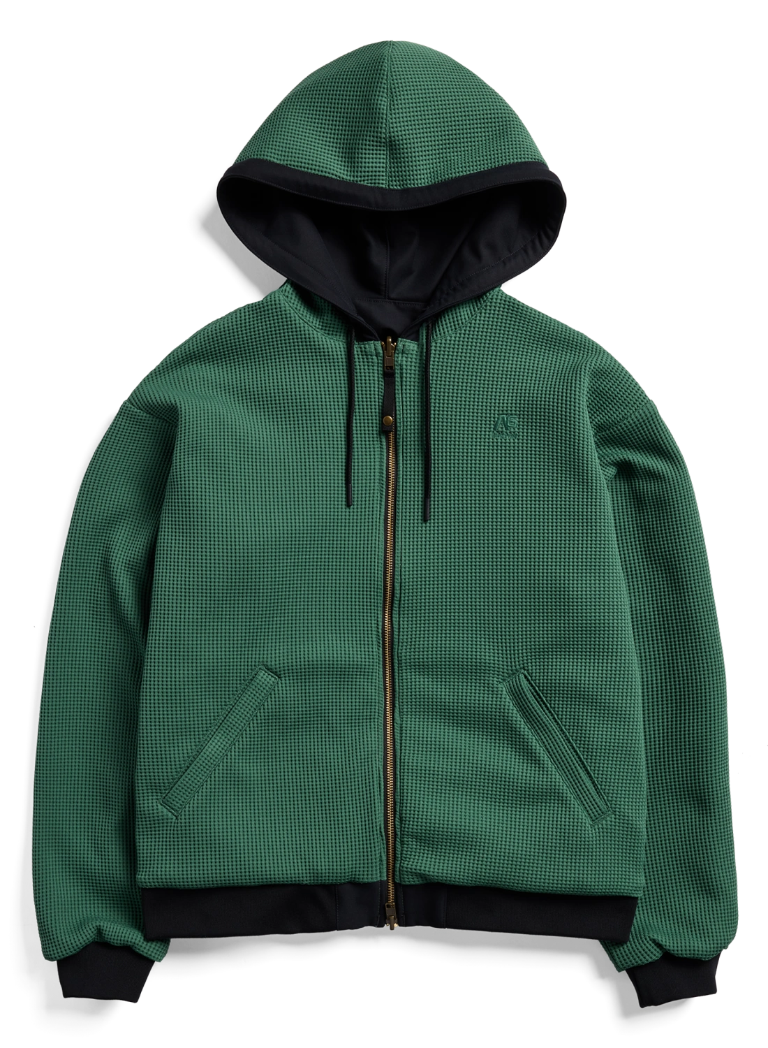 Men's Burton AG Toughy reversible full-zip hoodie in true black and dirty money, with comfortable fabric and zip-up design.
