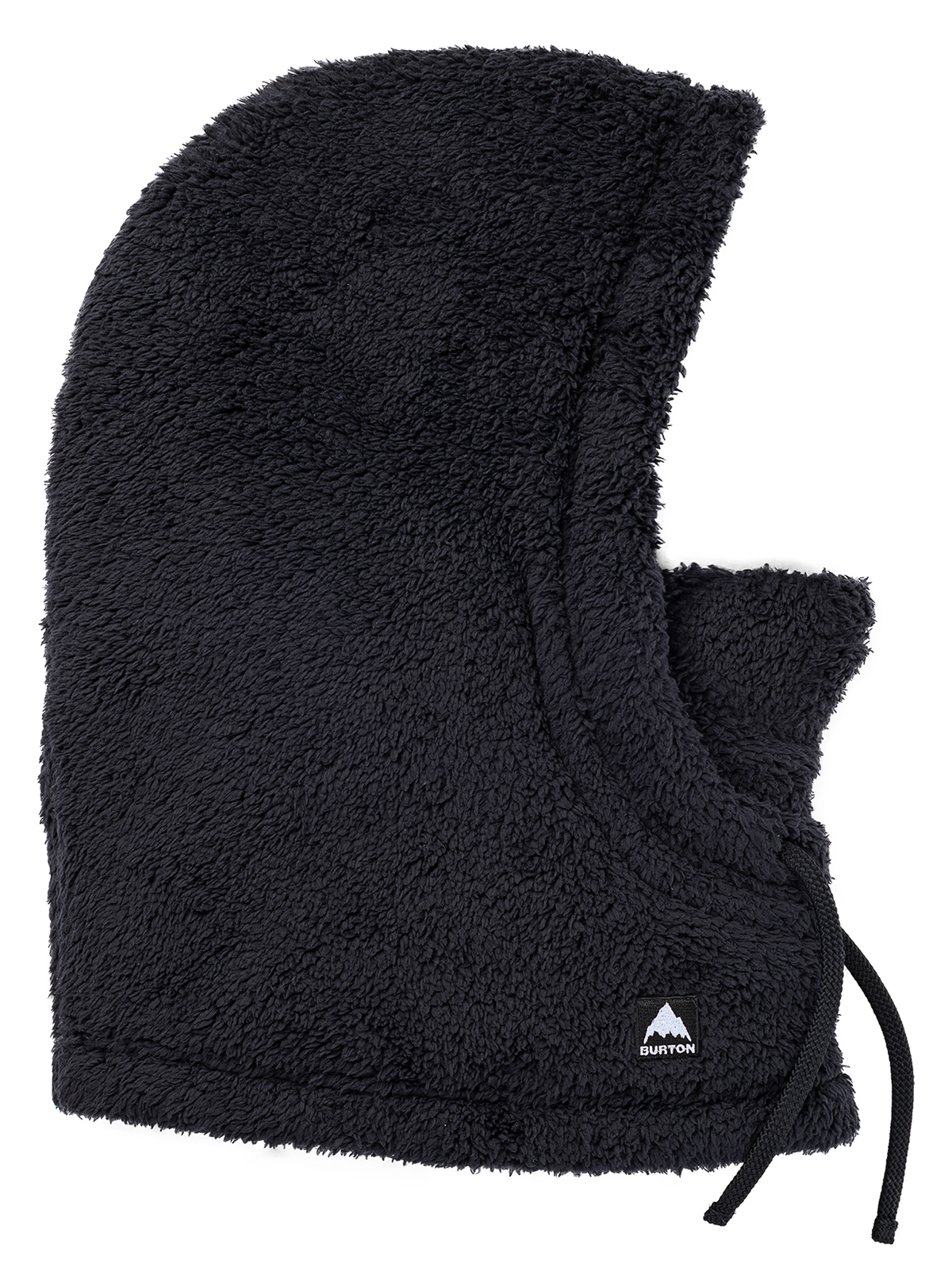 Burton Lynx Hood in true black, snow face protection accessory, lightweight and snug-fitting for winter outdoor activities.