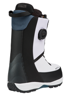Black and white Burton Men's Waverange Plus Step On snowboard boots with adjustable lacing and sturdy construction.