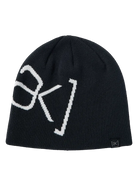 Black Burton [ak] logo beanie, a cozy knit accessory with the brand's signature logo, perfect for cold weather.