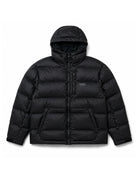 Black Howl Supply Puffy Jacket for men, softgoods snow jacket with a padded, insulated design perfect for winter outdoor wear.