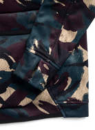 Kids' Burton Crown Weatherproof riding hoodie in seersucker camo, a weatherproof snow jacket with soft, comfortable fabric.