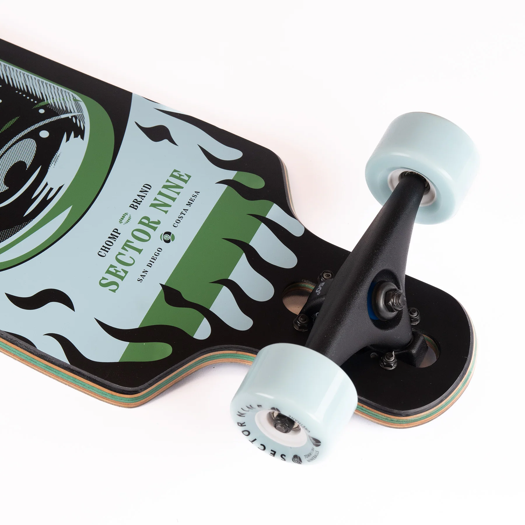 Sector 9 Meridian Potion Complete 9.75 x 40" - People Skate and Snowboard