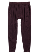 Men's Burton synthetic midweight base layer pants in Bear Hug Brown, designed for warmth and comfort in cold weather.