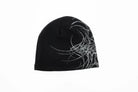 Black Public General Skully Beanie from Public Snowboards featuring a snug fit and soft knit material, perfect for cold weather.