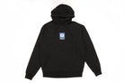 Black Public Snowboards box logo men's hoodie featuring a front logo design and a comfortable sweatshirt fit.