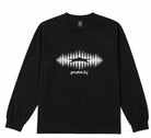 Public Snowboards men's black Glow Long Sleeve Tee featuring a sleek design and comfortable fit, perfect for casual wear.